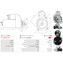 Démarreur Skoda FELICIA Cube Van (6U5)_1