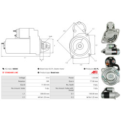 Démarreur Hyundai H100 Bus (P)_1