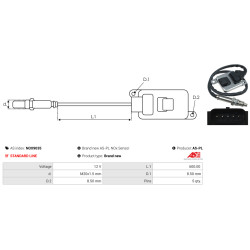 Capteur NOx MERCEDES-BENZ SLK (R172)_1
